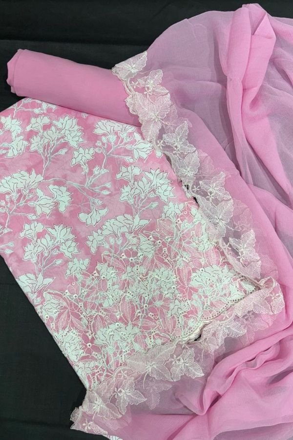 Naariti Chahal Brasso Unstitched Ladies Suit AGOG-03