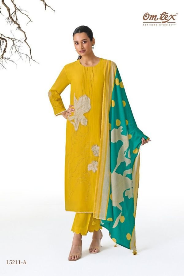 Omtex Mireya Mal Chanderi Silk Ladies Suit 15211-A
