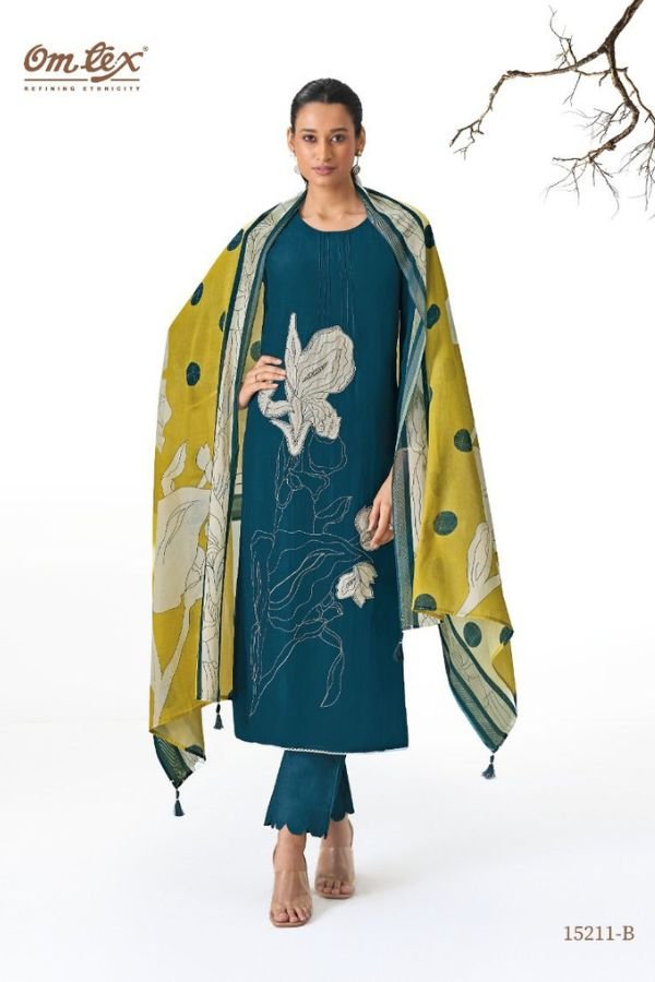 Omtex Mireya Mal Chanderi Silk Ladies Suit 15211-B