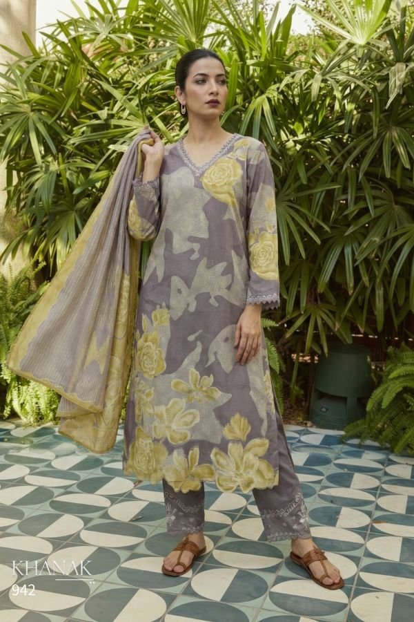 Sahiba Khanak Pure Cotton Lawn Ladies Printed Salwar Suit 942