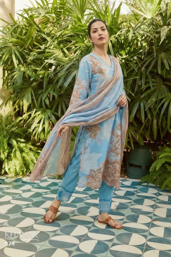 Sahiba Khanak Pure Cotton Lawn Ladies Printed Salwar Suit 974