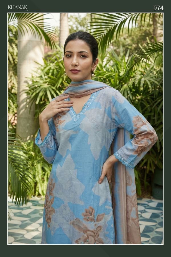 Sahiba Khanak Pure Cotton Lawn Ladies Printed Salwar Suit 974