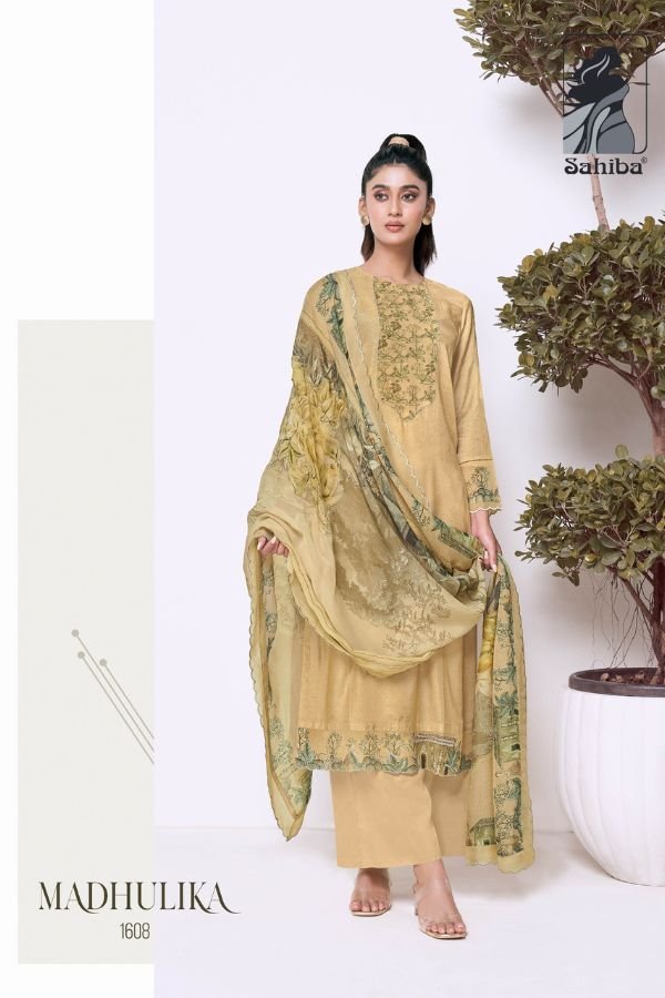 Sahiba Madhulika Silk Ladies Salwar Suit 1608