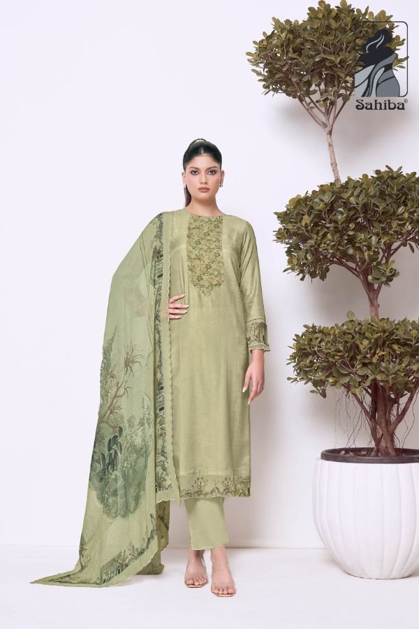 Sahiba Madhulika Silk Ladies Salwar Suit 1652