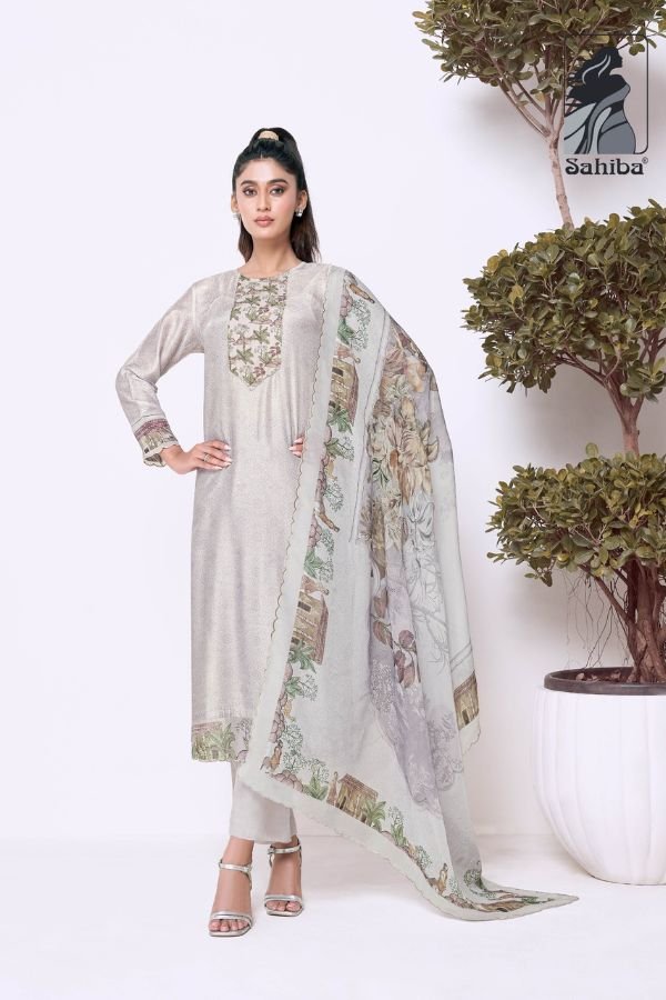 Sahiba Madhulika Silk Ladies Salwar Suit 1695