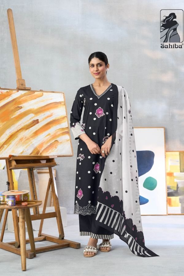 Sahiba Sarg Rang Roop Cotton Ladies Salwar Suit 309