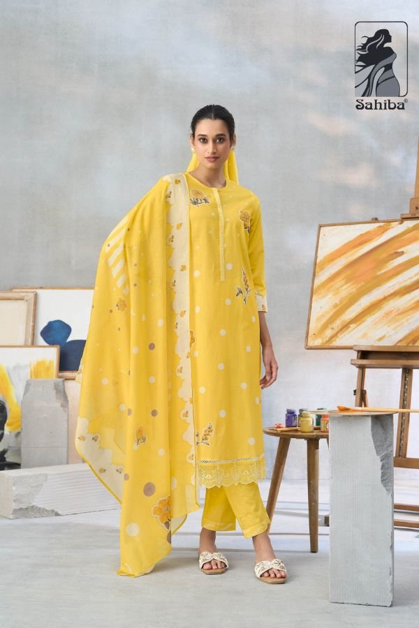 Sahiba Sarg Rang Roop Cotton Ladies Salwar Suit 370