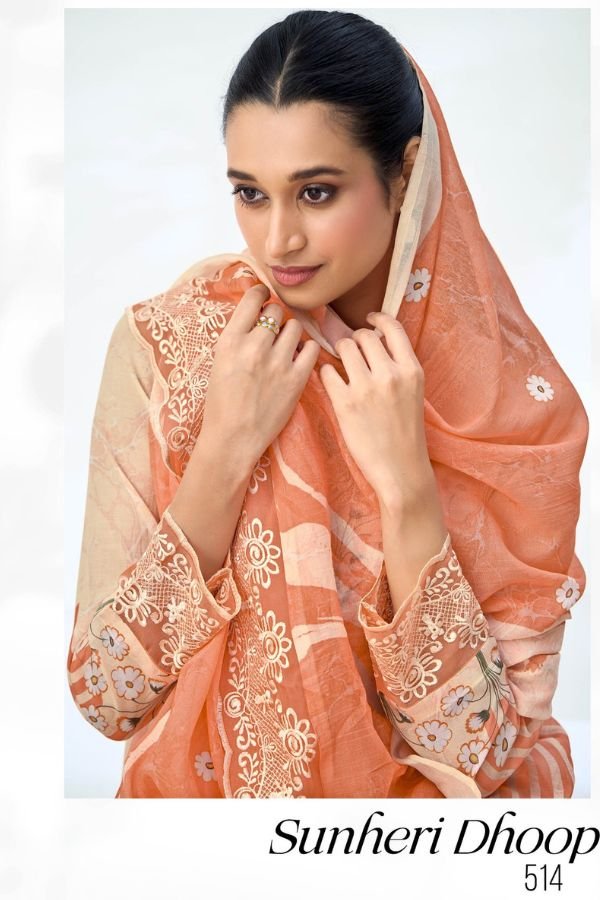 Sahiba TM Sunheri Dhoop Pure Mal Chanderi Ladies Suit 514