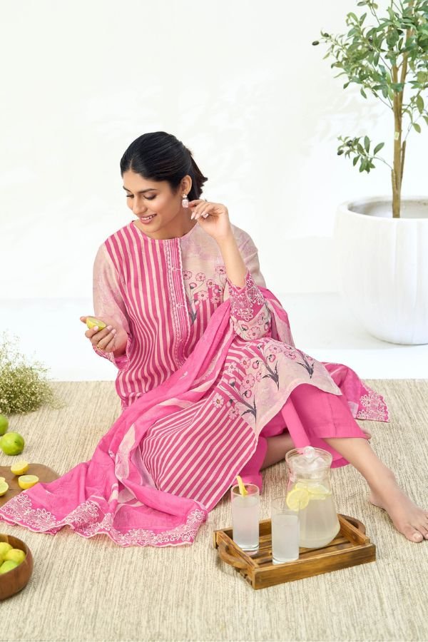 Sahiba TM Sunheri Dhoop Pure Mal Chanderi Ladies Suit 523