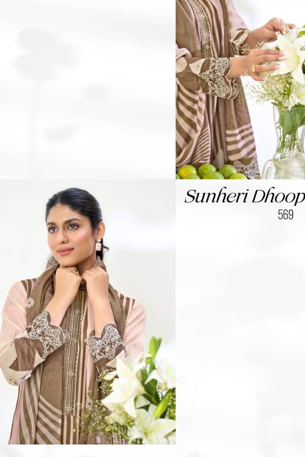 Sahiba TM Sunheri Dhoop Pure Mal Chanderi Ladies Suit 569