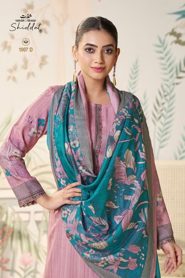 Shiddat Irina 1007 Muslin Salwar Suit 1007 D