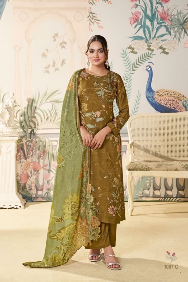 Shiddat Maris 1007 Muslin Salwar Suit 1007-C