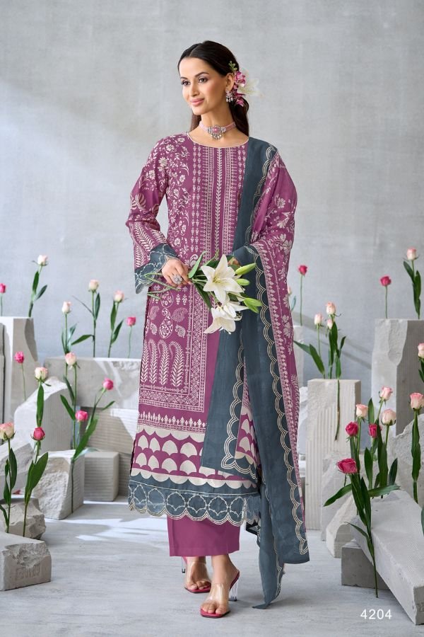 VP Zahra Pure Lawn Cotton Ladies Salwar Suit 4204
