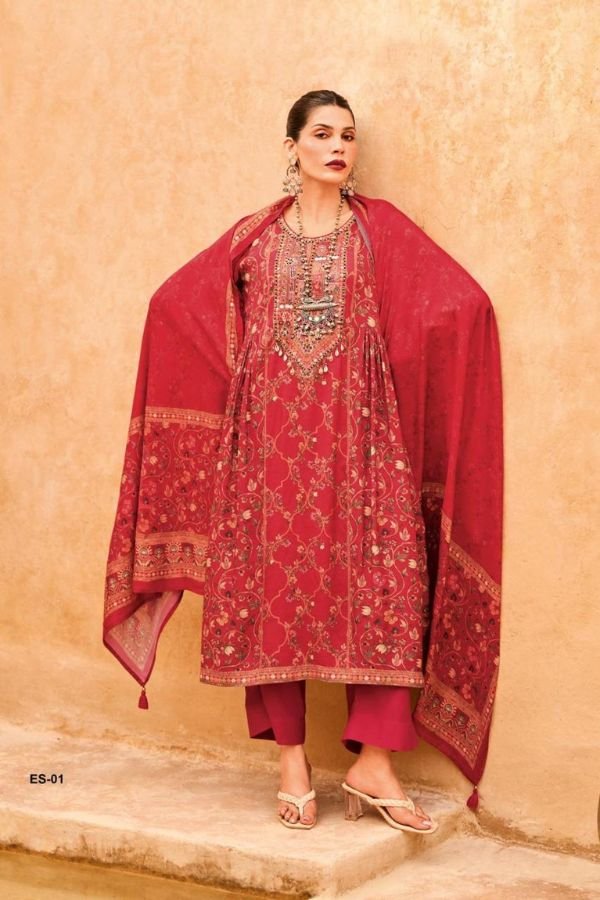 Varsha Fashion Earth Song Muslin Ladies Salwar Suit ES-01