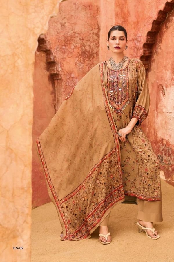 Varsha Fashion Earth Song Muslin Ladies Salwar Suit ES-02