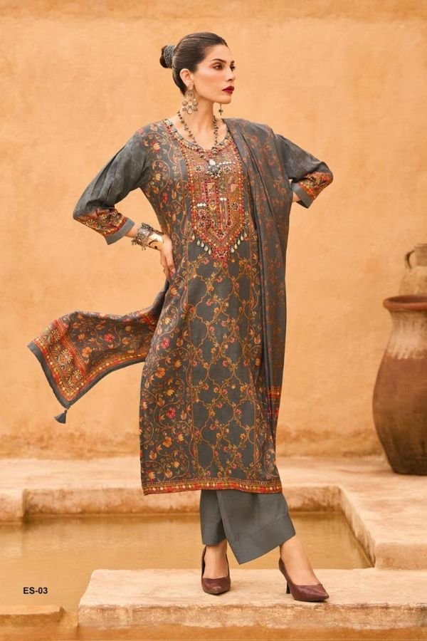 Varsha Fashion Earth Song Muslin Ladies Salwar Suit ES-03