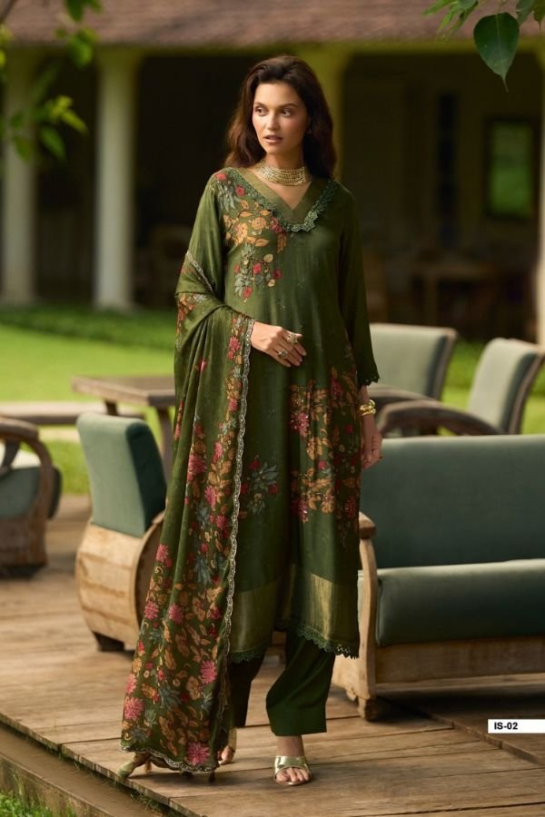 Varsha Fashion Ink Stories Muslin Ladies Salwar Suit IS-02