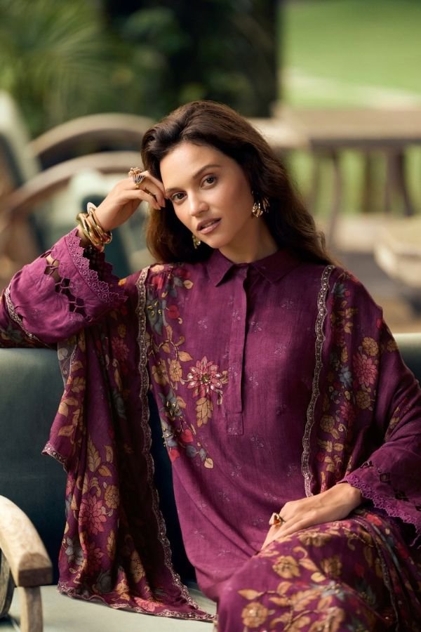 Varsha Fashion Ink Stories Muslin Ladies Salwar Suit IS-01