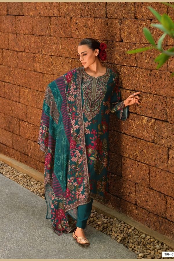 Varsha Fashion Itrh Silk Unstitched Ladies Suit ITRH-01