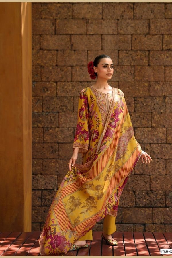 Varsha Fashion Itrh Silk Unstitched Ladies Suit ITRH-02