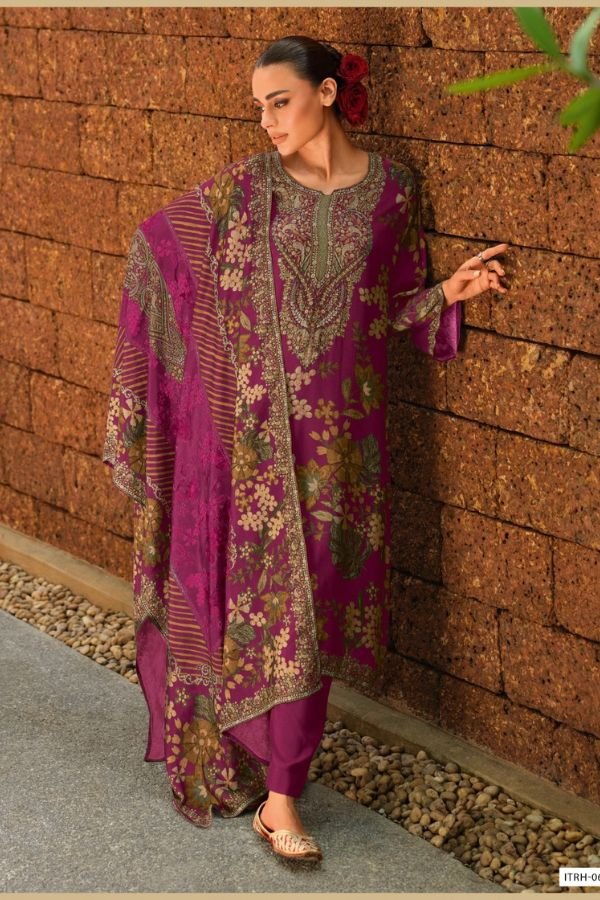 Varsha Fashion Itrh Silk Unstitched Ladies Suit ITRH-06
