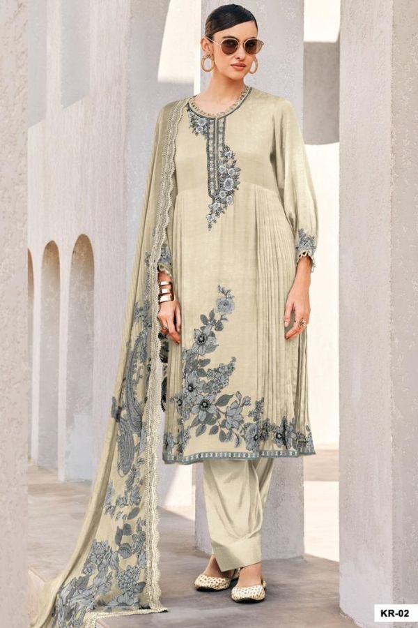 Varsha Fashion Kairo Muslin Ladies Salwar Suit KR-02