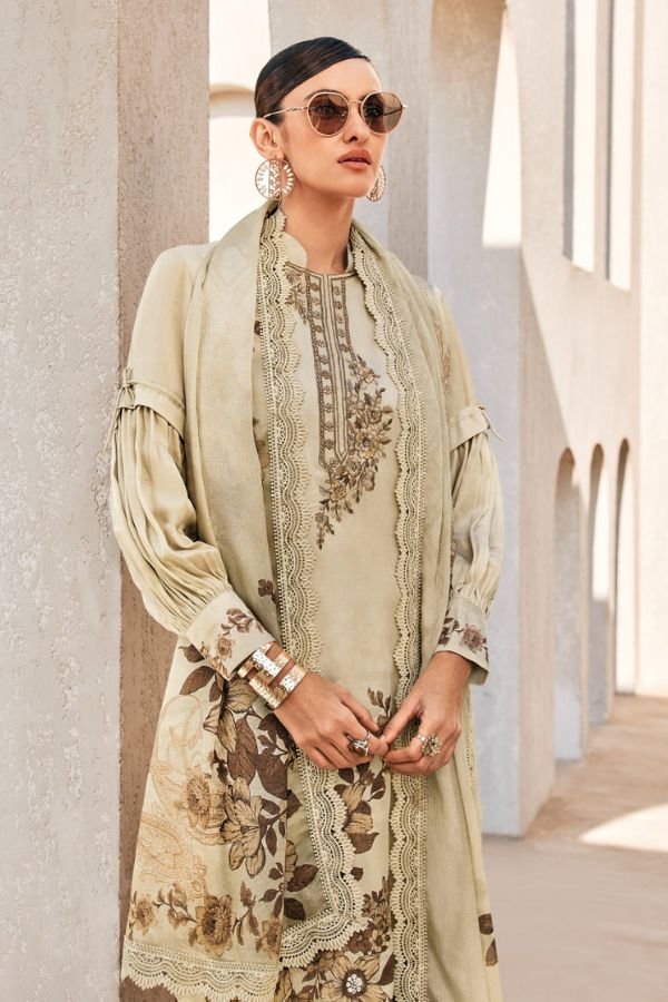 Varsha Fashion Omega Mal Chanderi Ladies Suit OG-01