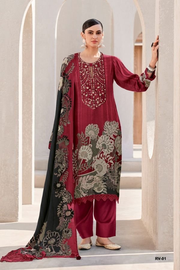 Varsha Fashion Rove Muslin Ladies Salwar Suit RV-01