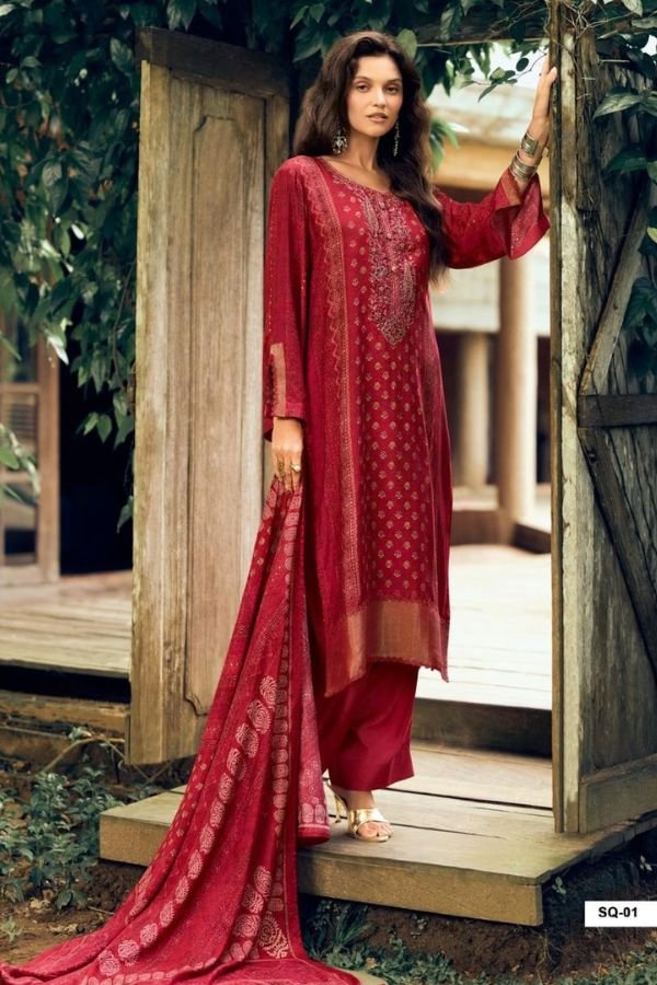 Varsha Fashion Samarqand Muslin Ladies Salwar Suit SQ-01
