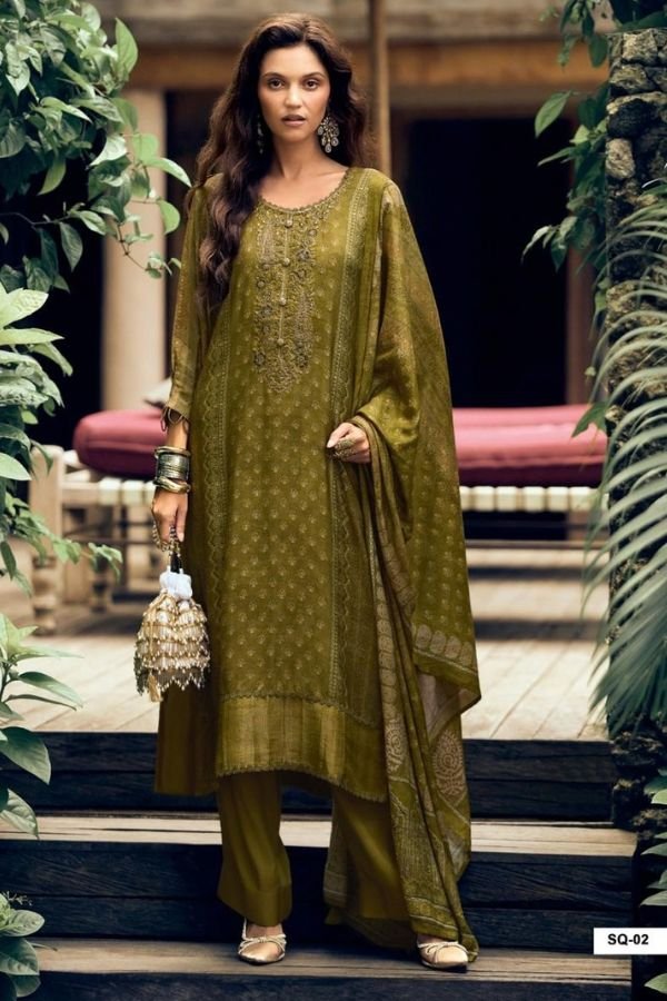 Varsha Fashion Samarqand Muslin Ladies Salwar Suit SQ-02