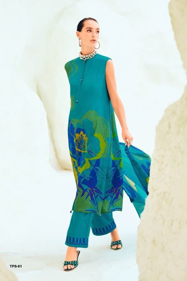 Varsha Fashion The Print Discostar Crepe Silk Suit TPS-01