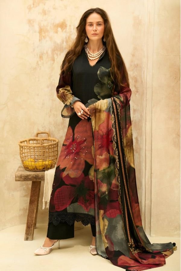 Varsha Fashion Touch of Gold Muslin Ladies Suits TG-04