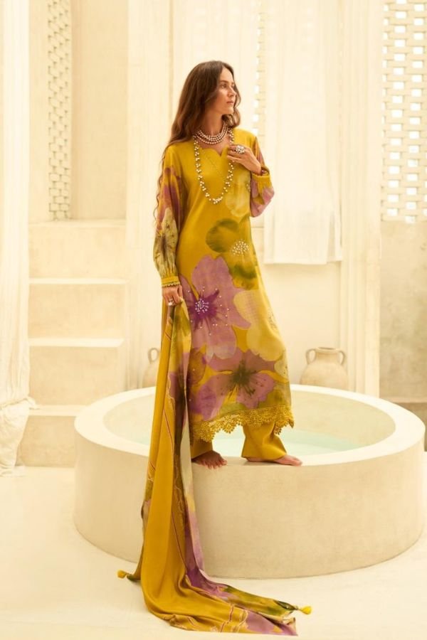 Varsha Fashion Touch of Gold Muslin Ladies Suits TG-03