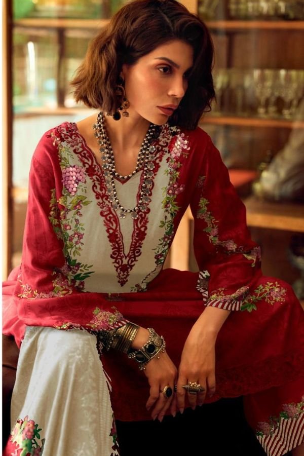 Varsha Fashion Two Of A Kind Vol 15 Muslin Suit TOK-01