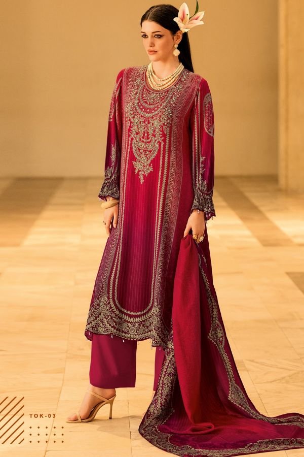 Varsha Fashion Two Of A Kind Vol 4 Muslin Ladies Suit TOK-03