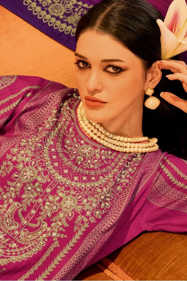 Varsha Fashion Two Of A Kind Vol 4 Muslin Ladies Suit TOK-01