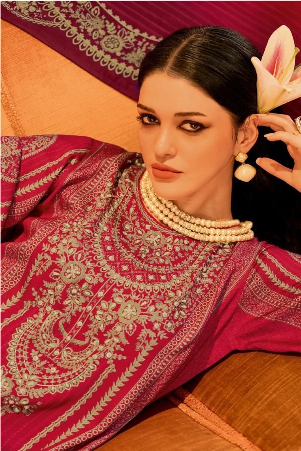 Varsha Fashion Two Of A Kind Vol 4 Muslin Ladies Suit TOK-03