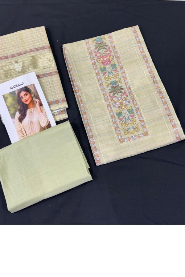 Yes Fab Rivisha Camric Unstitched Ladies Suit 1001