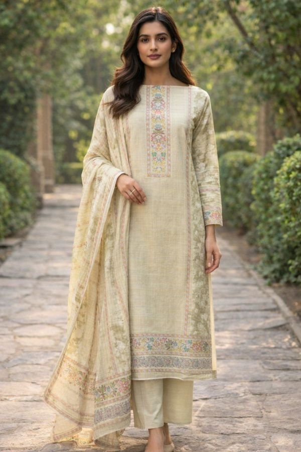 Yes Fab Rivisha Camric Unstitched Ladies Suit 1001