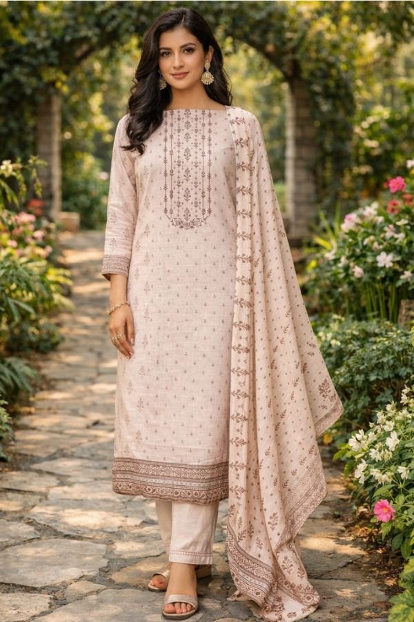 Yes Fab Tatvam Camric Unstitched Ladies Suit 1001