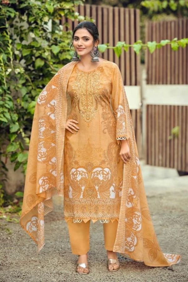 Zulfat Designer Studio Firdaus 2 Cotton Salwar Suit 723-003