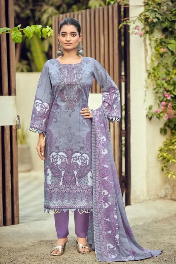 Zulfat Designer Studio Firdaus 2 Cotton Salwar Suit 723-004