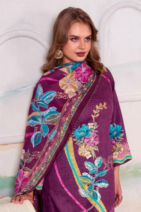 Zulfat Designer Studio Hayat Pure Jam Cotton Suit 681-004