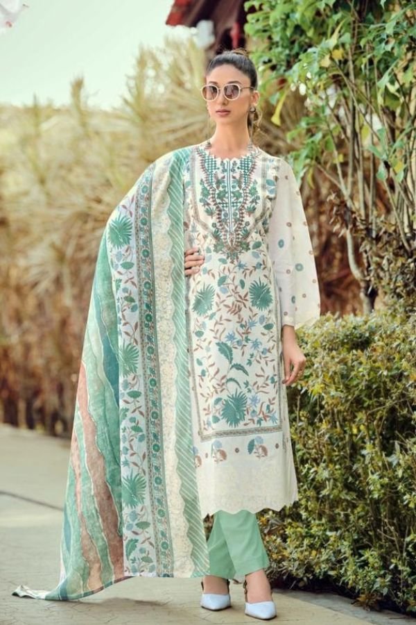 Zulfat Designer Studio Sana Safina 5 Cotton Suit 721-001