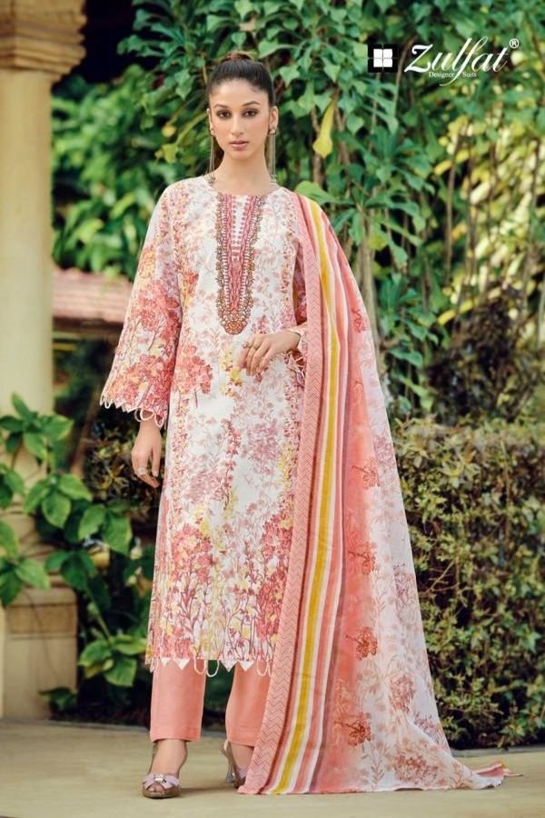 Zulfat Designer Studio Sana Safina 5 Cotton Suit 721-002