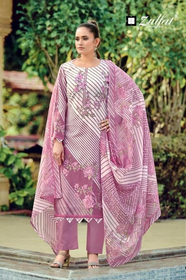 Zulfat Designer Studio Sana Safina 5 Cotton Suit 721-005