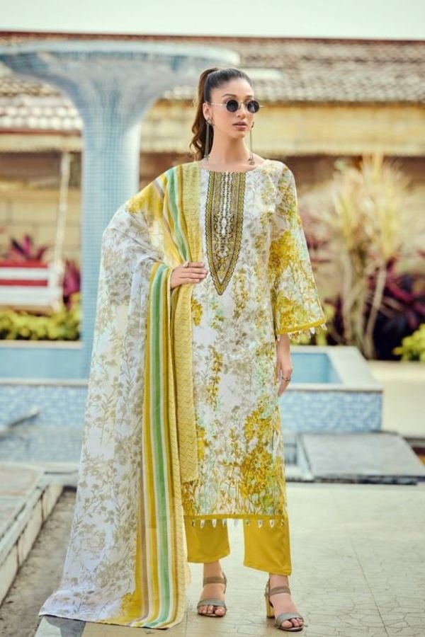 Zulfat Designer Studio Sana Safina 5 Cotton Suit 721-006