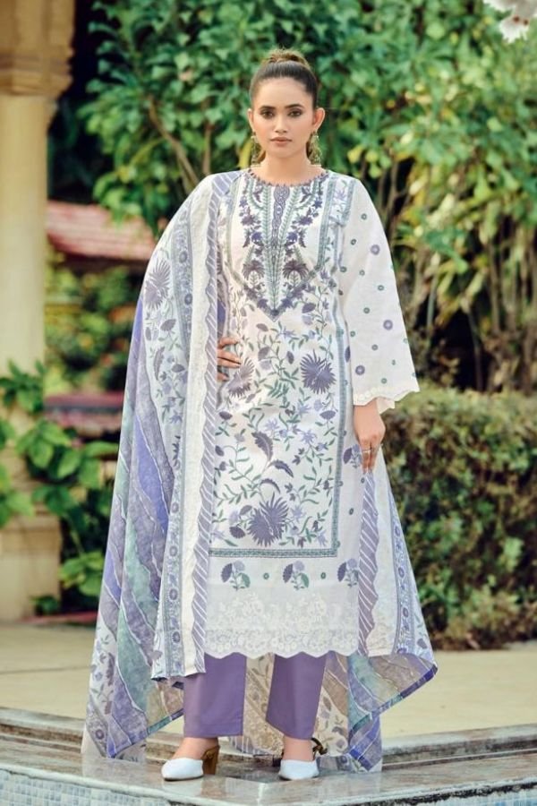 Zulfat Designer Studio Sana Safina 5 Cotton Suit 721-007