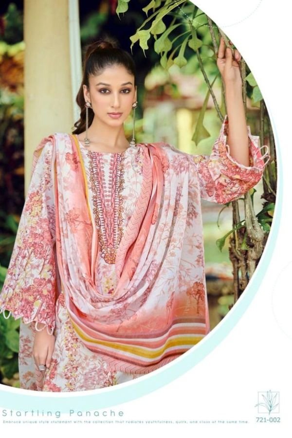 Zulfat Designer Studio Sana Safina 5 Cotton Suit 721-002