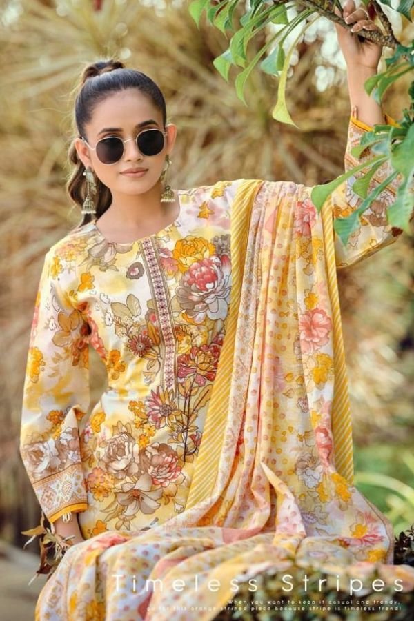 Zulfat Designer Studio Sana Safina 5 Cotton Suit 721-003